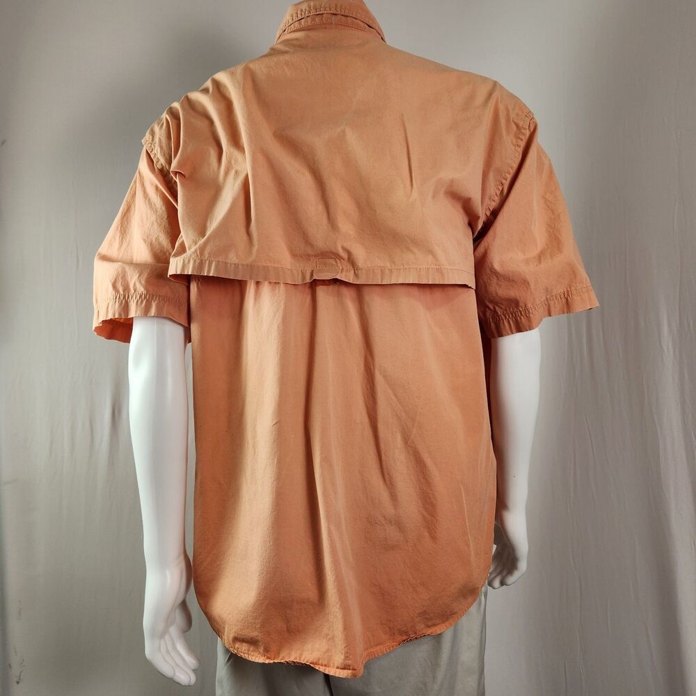 Woolrich Discovery Quest Men's XL Vented Fishing Shirt Dark Salmon - Picture 2 of 7